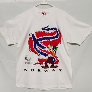 🛍 VINTAGE EPCOT NORWAY TEE - MADE IN USA